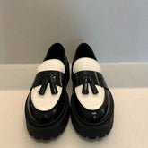 VSL Mocassino in Pelle Nero/Bianco